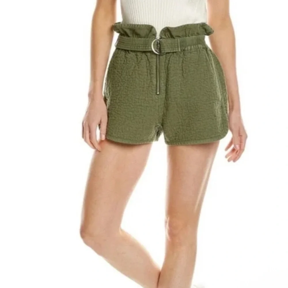 SEA NEW YORK Stan Sand washed‎ Quilt Shorts in a cactus green Size 6